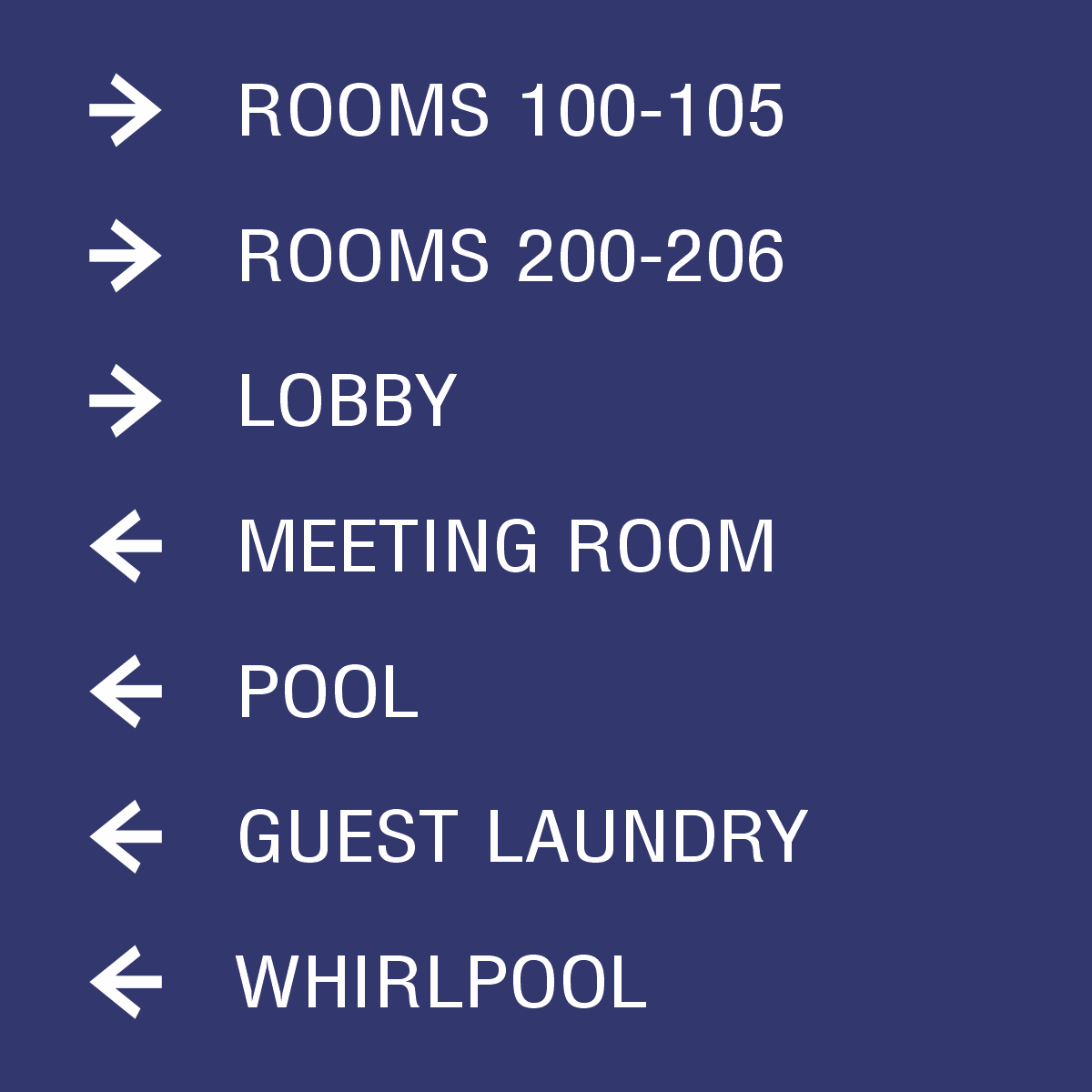 ABVI – 7 LINE DIRECTIONAL SIGN 11 X 11 INCH – VFOLO