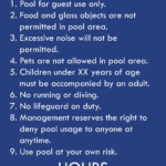 DIS – POOL RULES 17 X 23 INCH