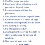 DI – POOL RULES 17 X 23 INCH