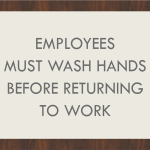 QI – EMPLOYEES MUST WASH HANDS 12.25 X 10 INCH