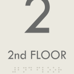 QI – FLOOR SIGN 3.25 X 7 INCH