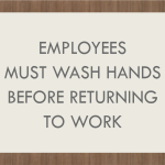 QI – EMPLOYEES MUST WASH HANDS 12.25 X 10 INCH