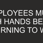 S8 – EMPLOYEES MUST WASH HANDS 9 X 4 INCH