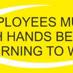 S8 – EMPLOYEES MUST WASH HANDS 9 X 4 INCH