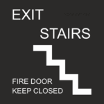 S8 – EXIT STAIRS 12 X 10 INCH