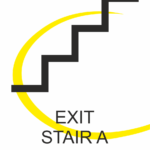 S8 – EXIT STAIRS 7 X 8 INCH