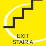 S8 – EXIT STAIRS 7 X 8 INCH