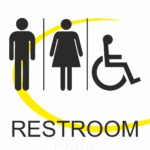 S8 – RESTROOM WITH ISA SYMBOL 7 X 8 INCH