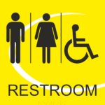 S8 – RESTROOM WITH ISA SYMBOL 7 X 8 INCH